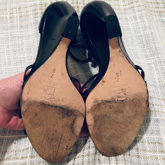 Ankle Strap 3.5" Wedge Sandals Made in Spain - Picture 12 of 16